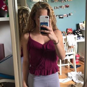 This purplish red tank top from Hollister